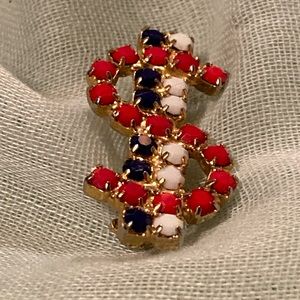 Patriotic Dollar sign brooch
